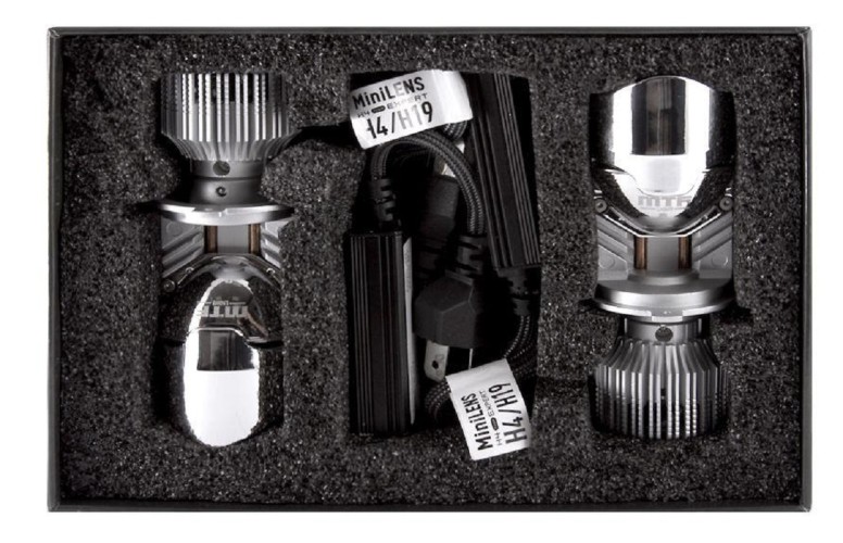 Модули светодиодные MTF LIGHT MiniLENS EXPERT H4/H19, 12/24V, 40/50W, 5500K, 2шт. MH4K5E - изображение 4