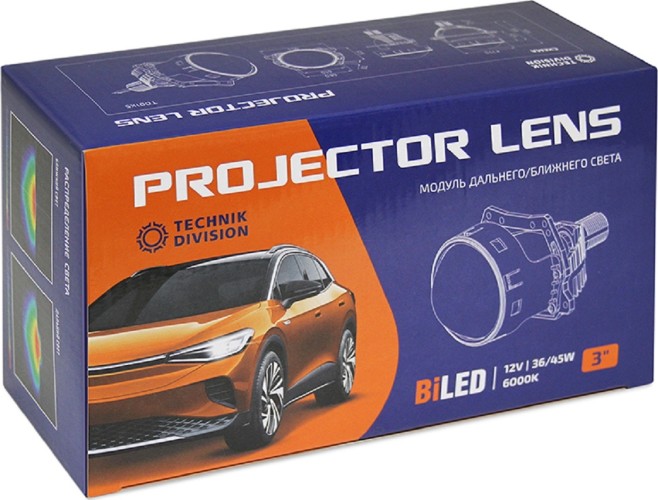 Модули светодиодные MTF LIGHT TECHNIK DIVISION, 12В, 45Вт, 4300К, 3" biled линзованные, бескорпусные TD01K4 - изображение 4