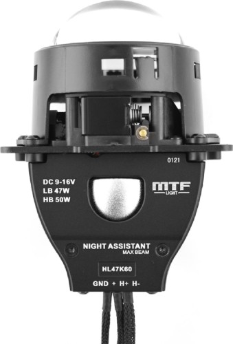 Модули светодиодные MTF LIGHT NIGHT ASSISTANT MaxBeam, 12В, 47/50Вт, 5500К, 3 дю ближнего/дальнего света линзованные, бескорпусные, HL47K60 - изображение 2