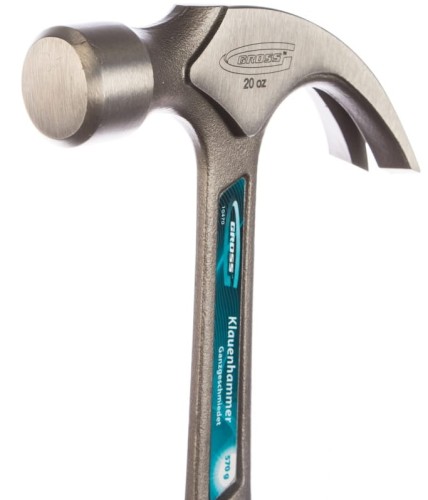 Молоток-гвоздодер GROSS 570 г , цельнокованый, трехкомпонентная рукоятка// 10470 - изображение 2