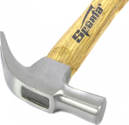 Молоток-гвоздодер Sparta 225 г, боек 22 мм,  деревянная рукоятка 104105 - изображение 3