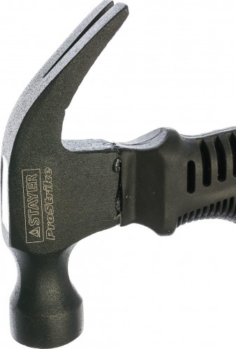 Молоток-гвоздодер STAYER COMPACT столярный 225 г укороченный с фиберглассовой рукоя 2026-225 - изображение 2