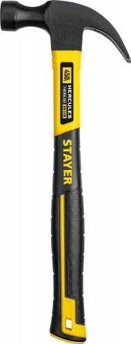 Молоток-гвоздодер STAYER Hercules 450 г столярный с фиберглассовой рукояткой 2026-450_z02 - изображение 3