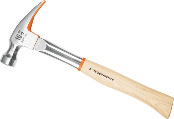 Молоток - гвоздодер TRUPER MOR-16X комбинированная ручка 450 гр 16802 16802
