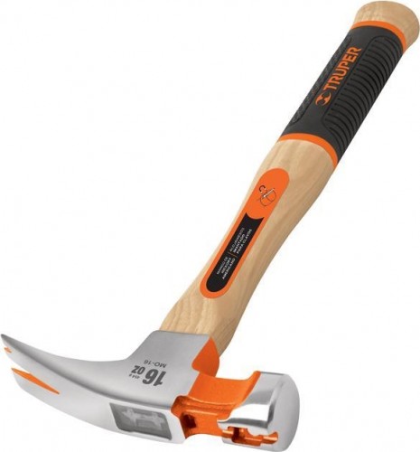 Молоток - гвоздодер TRUPER MOR-10 деревянная ручка 280 гр 19711 19711