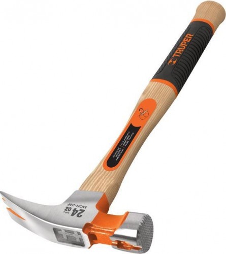 Молоток - гвоздодер TRUPER MOR-24F деревянная ручка 680 гр 16662 16662