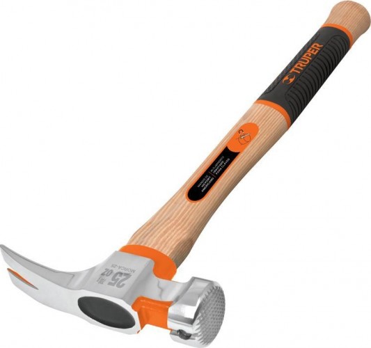 Молоток - гвоздодер TRUPER MORCA-25 деревянная ручка 700 гр 16863 16863