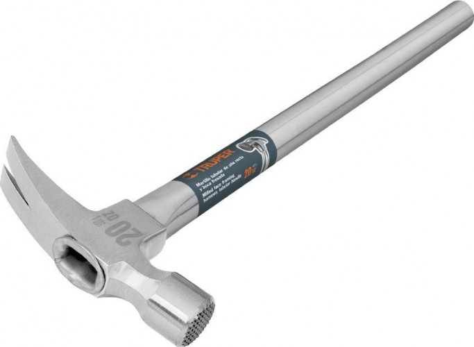 Молоток - гвоздодер TRUPER MTR-20F металлическая ручка 500 гр 16704 16704