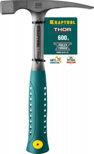 Молоток каменщика KRAFTOOL "THOR" цельнокованный 600 г, 20191 - изображение 2