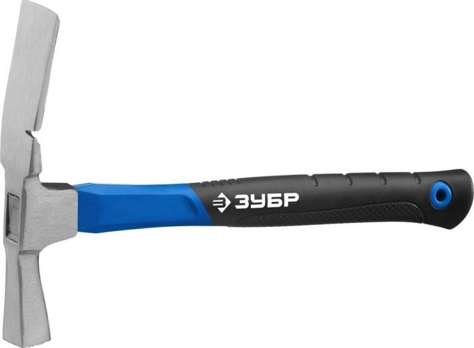 Молоток каменщика ЗУБР МК мк-ф 600 г с фиберглассовой рукояткой, 20163_z01