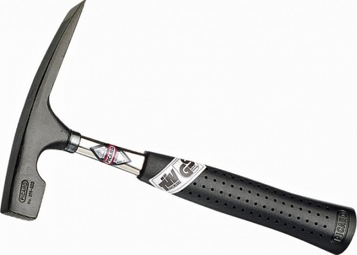 Молоток-кирочка каменщика  Picard PI-0027500 с насечкой