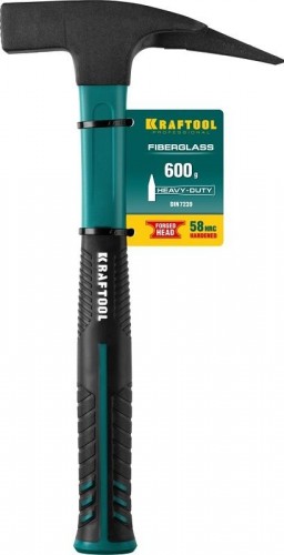 Молоток кровельщика KRAFTOOL Fiberglass 600 г, с фиберглассовой рукояткой 20182 - изображение 2
