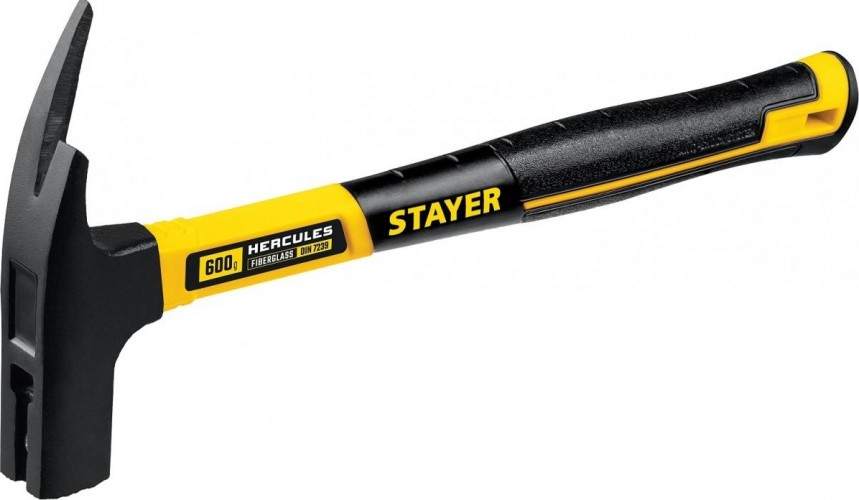 Молоток кровельщика STAYER Hercules 600 г, с фиберглассовой рукояткой 20201_z01