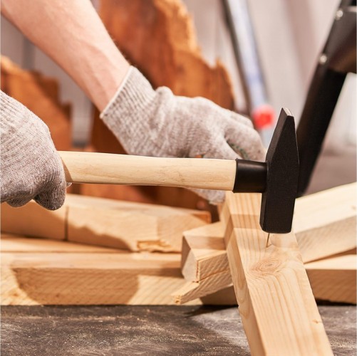 Молоток REXANT 12-8105 слесарный с деревянной рукояткой 500 г - изображение 4