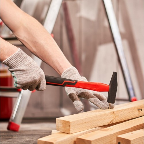 Молоток REXANT 12-8113 слесарный с фибергласовой рукояткой 300 г - изображение 3