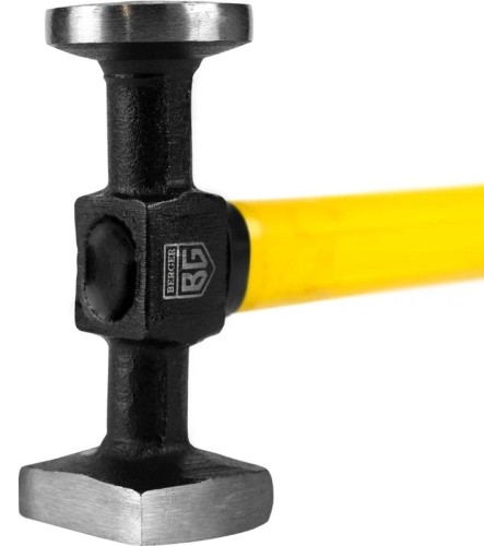 Молоток рихтовочный BERGER BG1521 кованый 540г. 310 мм, фиберглассовая рукоятка - изображение 2