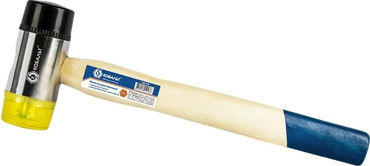 Молоток рихтовочный Кобальт 249-488 40 мм, деревянная рукоятка