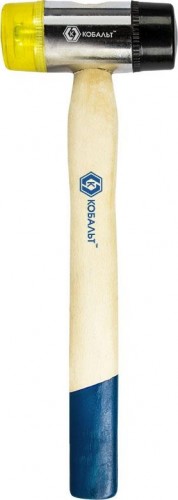 Молоток рихтовочный Кобальт 249-488 40 мм, деревянная рукоятка - изображение 3