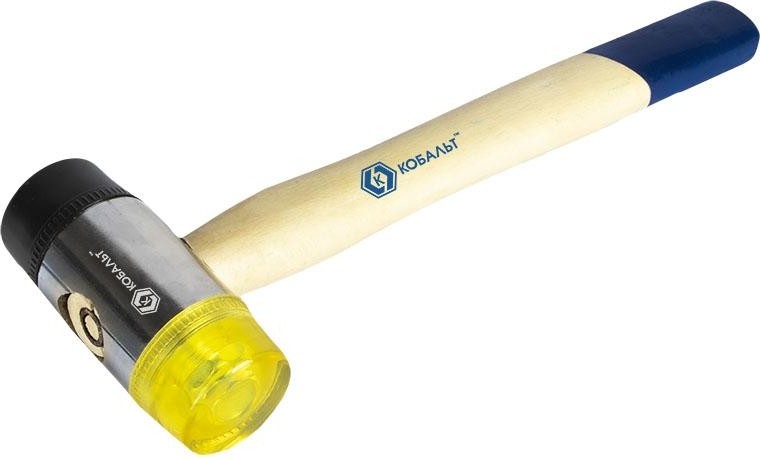 Молоток рихтовочный Кобальт 249-495 45 мм, деревянная рукоятка - изображение 3