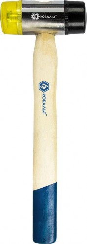 Молоток рихтовочный Кобальт 249-495 45 мм, деревянная рукоятка - изображение 2