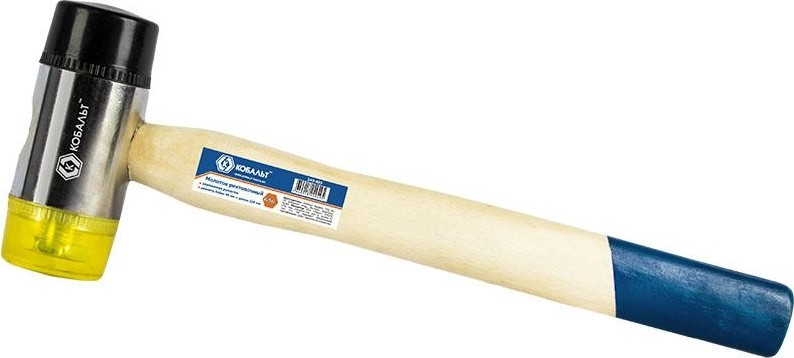Молоток рихтовочный Кобальт 249-495 45 мм, деревянная рукоятка