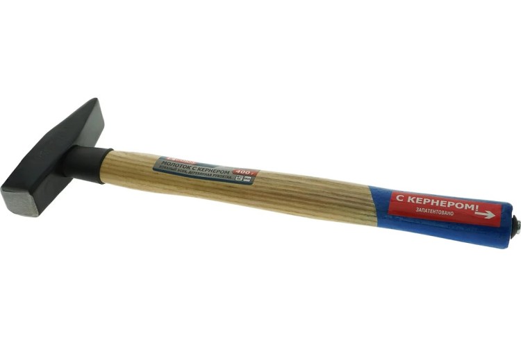 Молоток слесарный СОЮЗ 1010-53-WD0400C 400г, кованый боек, дерев. рукоятка - изображение 2
