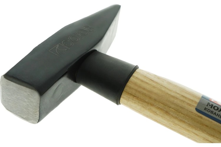 Молоток слесарный СОЮЗ 1010-53-WD0400C 400г, кованый боек, дерев. рукоятка - изображение 4