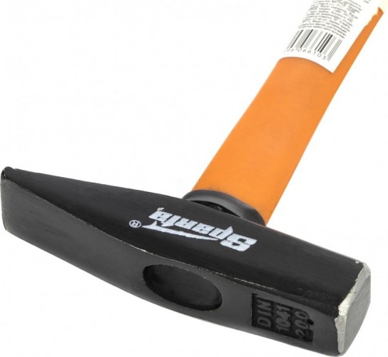 Молоток слесарный Sparta 200 г,  фибергласовая обрезиненная рукоятка 10372 - изображение 2