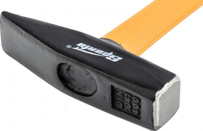 Молоток слесарный Sparta 400 г,  фибергласовая обрезиненная рукоятка 10374 - изображение 2