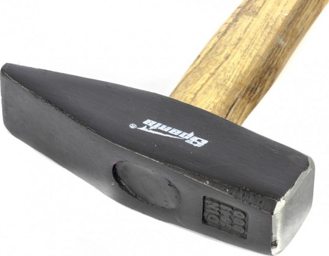 Молоток слесарный Sparta 800 г,  квадратный боек, деревянная рукоятка 102155 - изображение 3