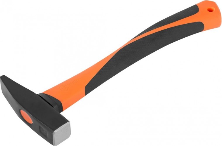 Молоток слесарный ЦЕНТРОИНСТРУМЕНТ "Тройная сила" с фиберглассовой ручкой 200 гр. 0605-200 0605-200