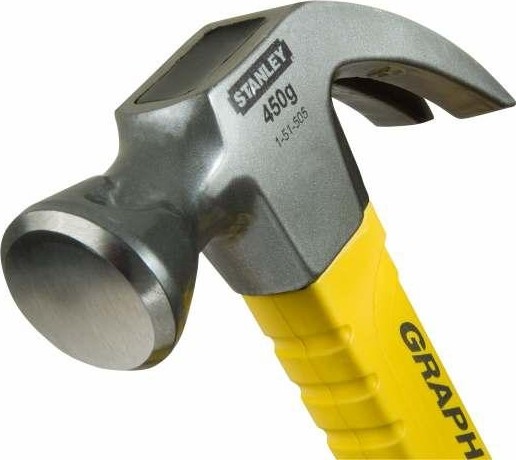 Молоток STANLEY GRAPHITE 1-51-505 450 гр., с гвоздодером 1-51-505 - изображение 3