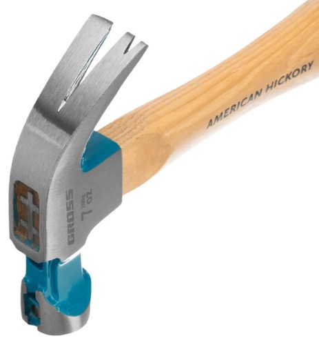 Молоток столярный GROSS 10414 200 г, угол 45 - изображение 2