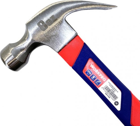 Молоток столярный WORKPRO WP241009 225гр - изображение 2