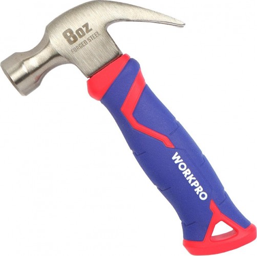 Молоток столярный WORKPRO WP241008 225гр короткий - изображение 2