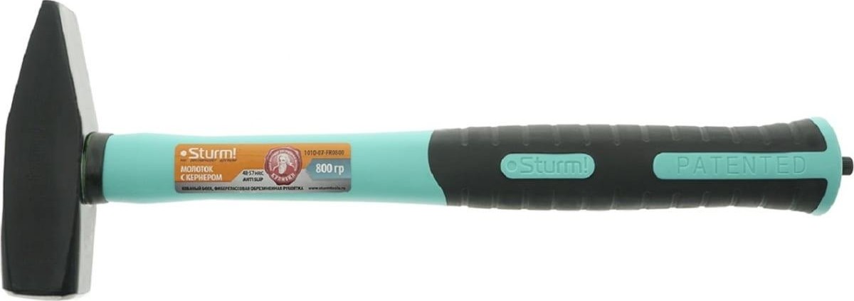 Молоток Sturm 1010-07-FR0800 с кернером, фибергласс.рукоятка, 800гр.