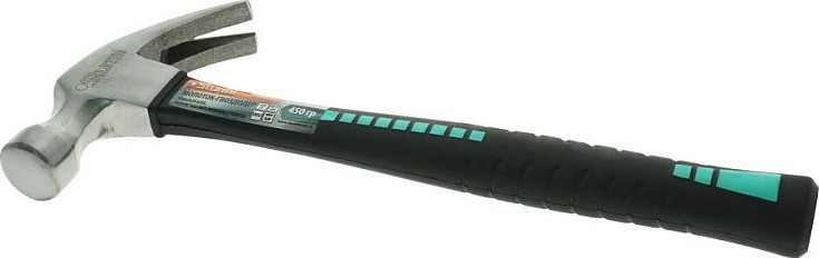 Молоток Sturm 1010-62-FR0450 гвоздодер, полностью обрезин. рукоятка, 450гр. - изображение 2