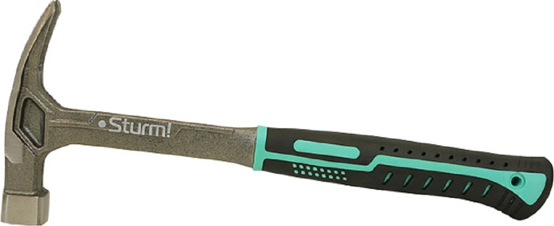 Молоток Sturm 1010-73-800 гвоздодер, цельнокованный, пескостр. обраб., 800гр