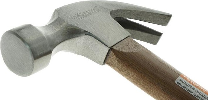 Молоток Sturm 1010-82-WD0450 гвоздодер, деревянная рукоятка, 450гр. - изображение 3