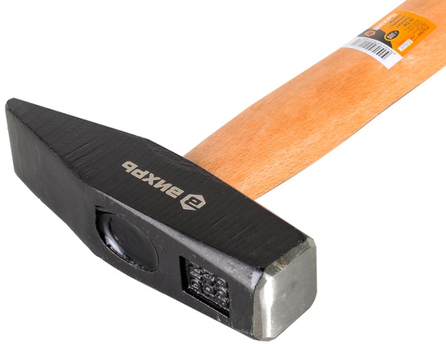 Молоток ВИХРЬ 600гр. квадратный боек, деревянная ручка 73/6/8/3 - изображение 2