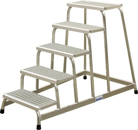 Монтажная подставка KRAUSE STABILO 5 ступеней с решетчатыми ступенями 805355 805355