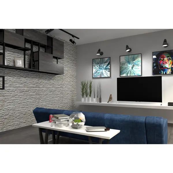 Камень искусственный Monte Alba Дорсет Лэнд белый 0.33м2 - изображение 7