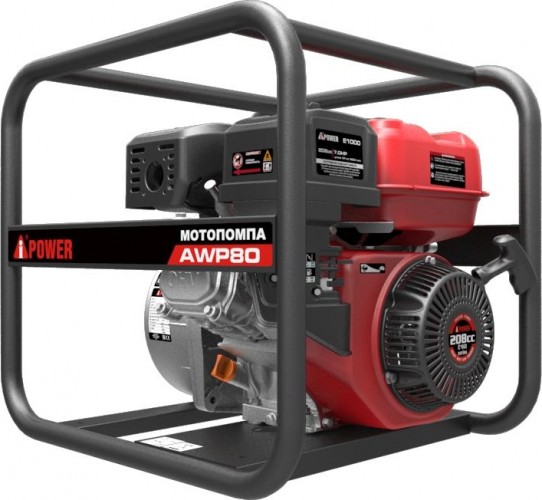 Мотопомпа бензиновая A-iPOWER AWP 80 для слабозагрязненной воды 30131 - изображение 3