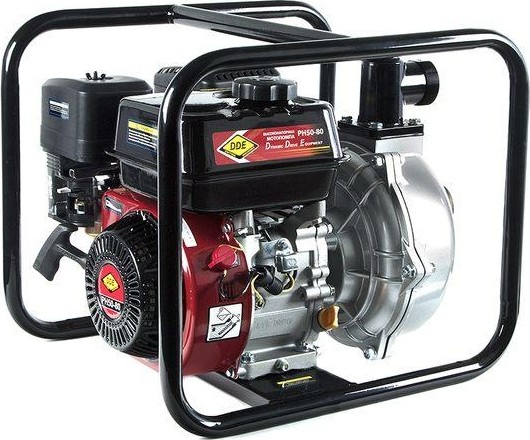 Мотопомпа бензиновая DDE PH50-80 для слабозагрязненной воды, высоконапорная - изображение 1