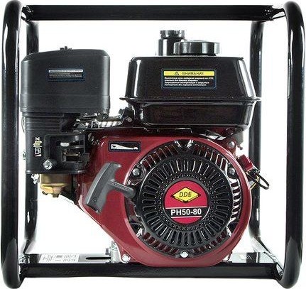 Мотопомпа бензиновая DDE PH50-80 для слабозагрязненной воды, высоконапорная - изображение 2