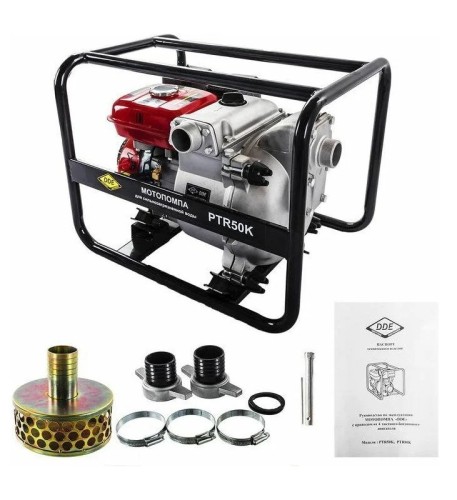 Мотопомпа бензиновая DDE PTR 50K для грязной воды PTR50K - изображение 5