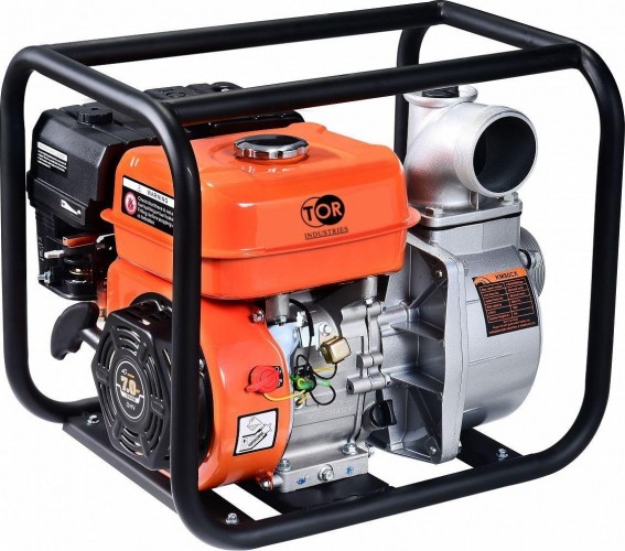 Мотопомпа бензиновая для слабозагрязненной воды TOR KM80CX 50 м3/час 1017686 - изображение 1