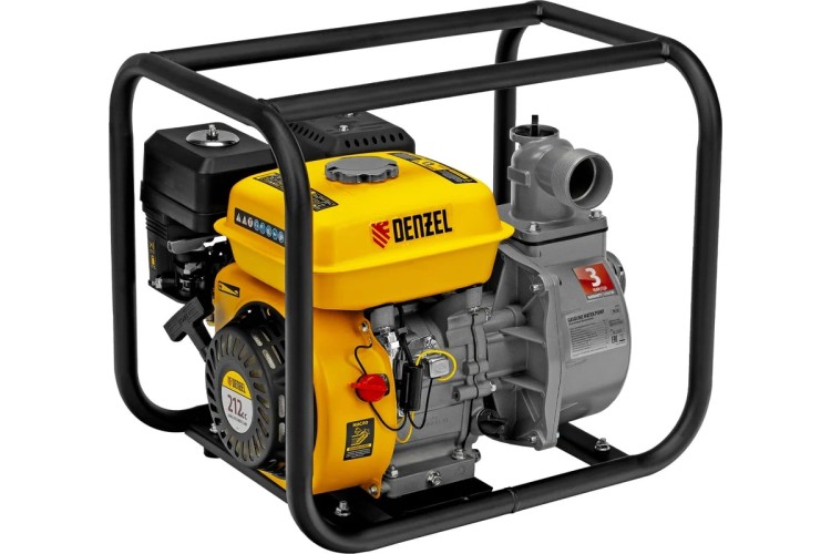 Мотопомпа бензиновая для слабозагрязненной воды Denzel PX-50 99201 - изображение 3