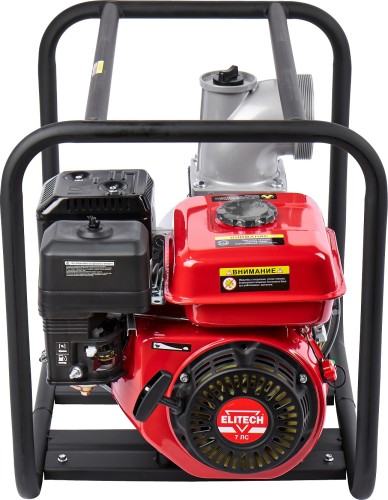 Мотопомпа бензиновая для слабозагрязненной воды ELITECH МБ 1600 Д 100 (E0105.004.00)  205519 - изображение 2