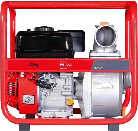 Мотопомпа бензиновая FUBAG PG 1000 для слабозагрязненной воды 838751 - изображение 2